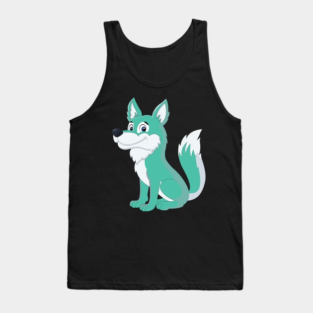 Cartoon Wolf Classic Tank Top by Okuadinya